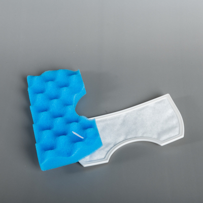 White Blue Sponge Foam Microfiber Vacuum Cleaner HEPA Filter