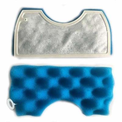 White Blue Sponge Foam Microfiber Vacuum Cleaner HEPA Filter